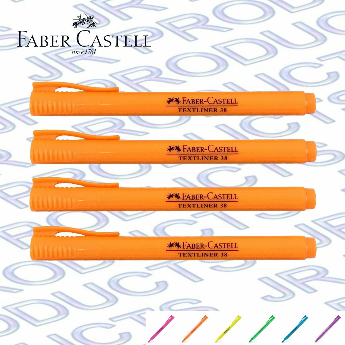 輝栢嘉 - 德國FABER TL38 幼桿螢光筆 1 顏色 x 4《療癒藝術系列》