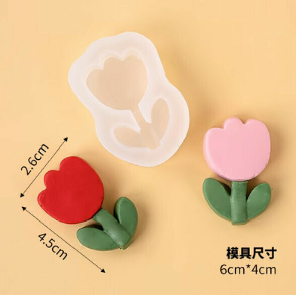 Popular chocolate fondant silicone baking mold (three-petal flower)
