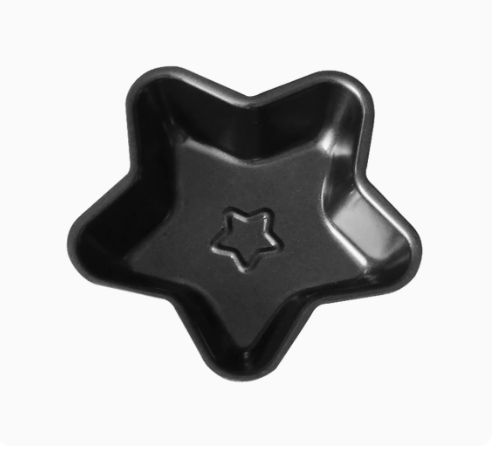 爆款五星蛋糕模具（黑色）（規格：最寬處13*高3CM）