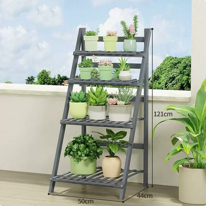 Popular flower stand (grey-four layers 50CM long)
