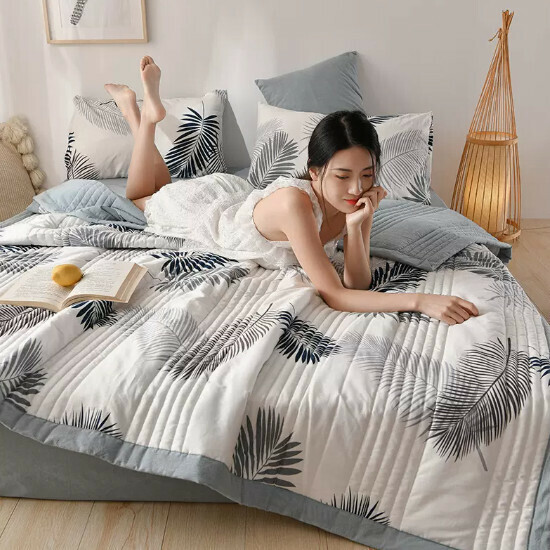 New air-conditioned washed quilt [Love] size [180x200cm]