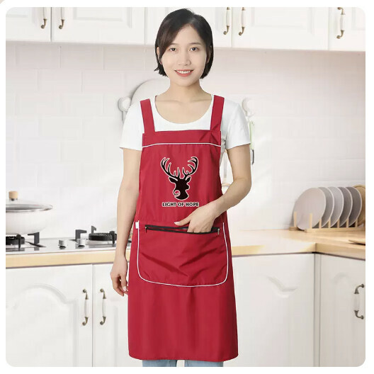 Hot selling waterproof and oil-proof apron [FY-Little Deer-Red]
