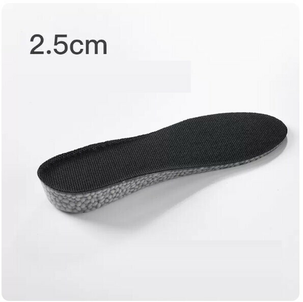 熱賣（1雙裝）內增高鞋墊（2.5cm增高-黑色 35-40碼）（下單後請與客服聯繫發貨尺碼）