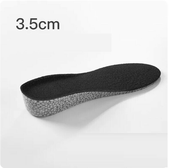 熱賣（1雙裝）內增高鞋墊（3.5cm增高-黑色 35-40碼）（下單後請與客服聯繫發貨尺碼）