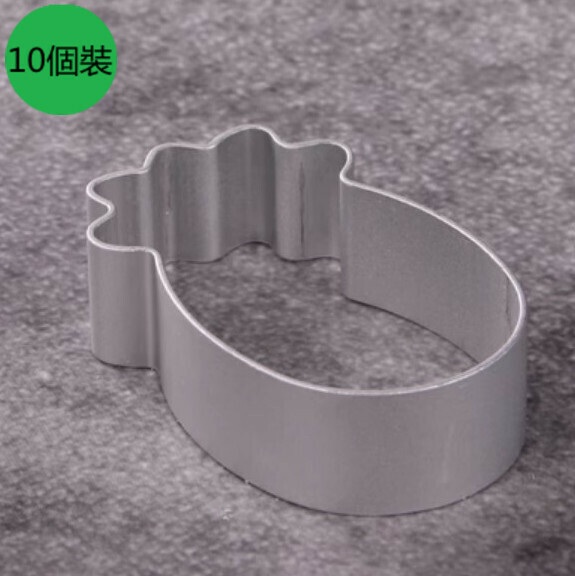 Hot Selling [10 Pack] Stainless Steel Baking Mold (Pineapple Shape)