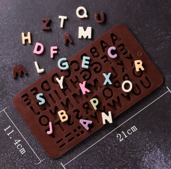 Hot selling diy silicone baking mold (English letters)