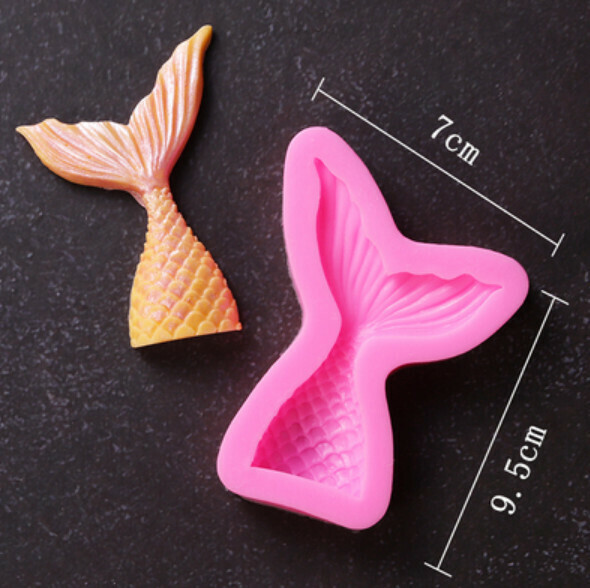 Hot selling chocolate fondant silicone baking mold (small fish tail)