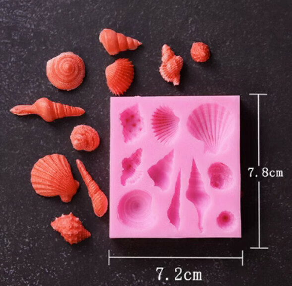 Hot selling chocolate fondant silicone baking mold (conch)