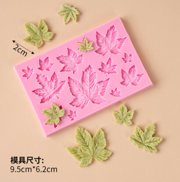 Hot Selling Chocolate Fondant Silicone Baking Mold (Maple Leaf)