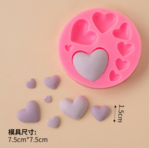 Hot selling chocolate fondant silicone baking mold (love)