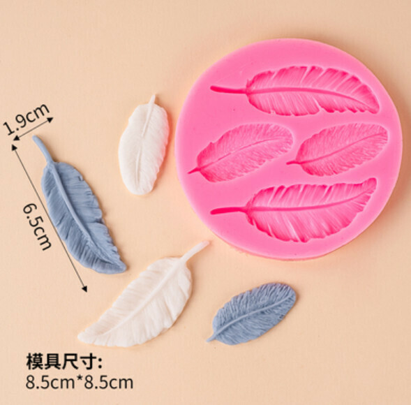 Hot selling chocolate fondant silicone baking mold (leaves)
