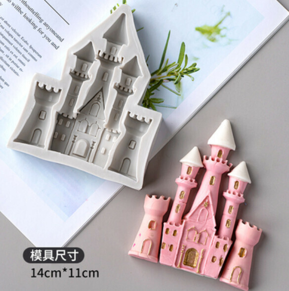 Hot Selling Chocolate Fondant Silicone Baking Mold (Big Castle Style 2)
