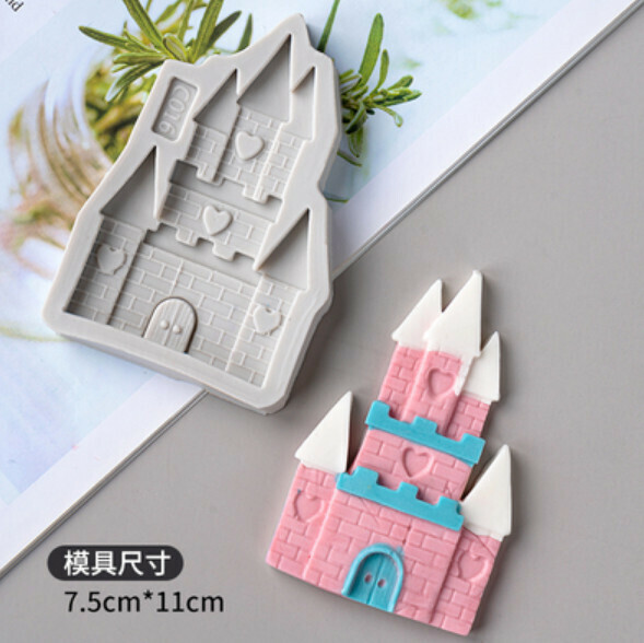 Hot Selling Chocolate Fondant Silicone Baking Mold (Love Castle)