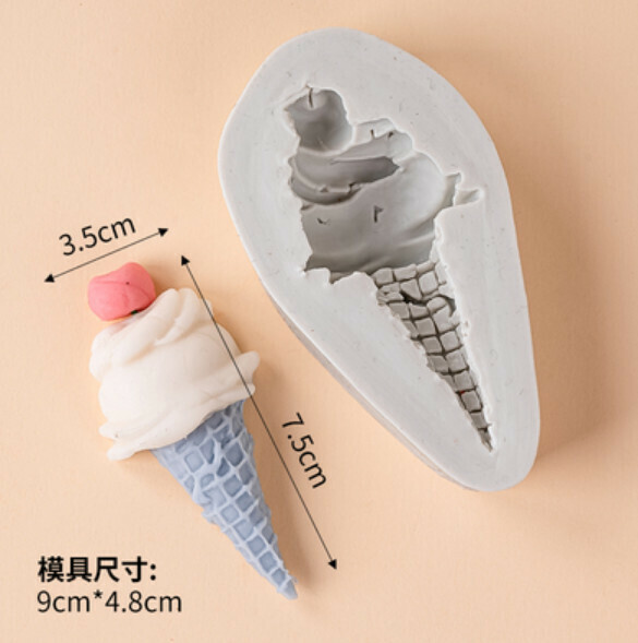Hot selling chocolate fondant silicone baking mold (little apple ice cream)