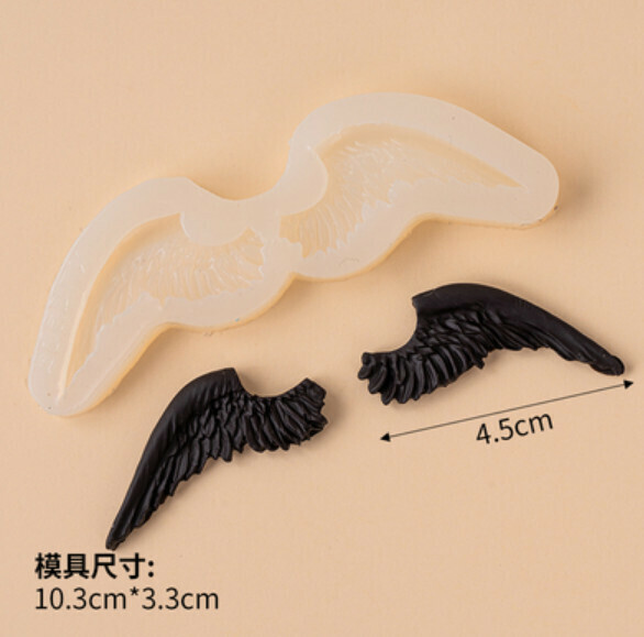 Hot selling chocolate fondant silicone baking mold (wing glue)