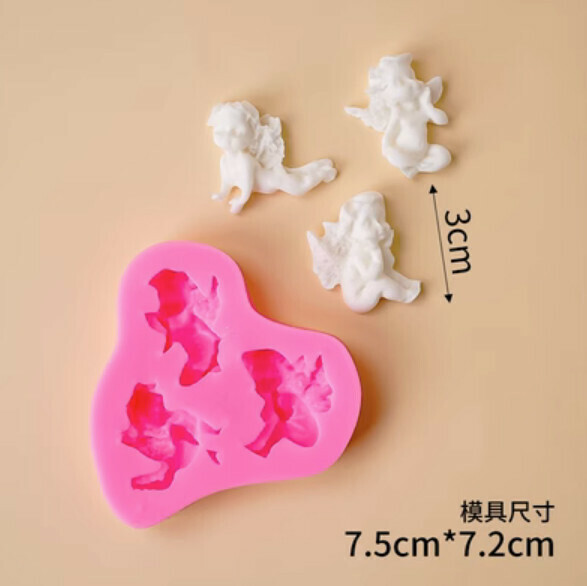 熱賣巧克力翻糖矽膠烘焙模具（三個天使）
