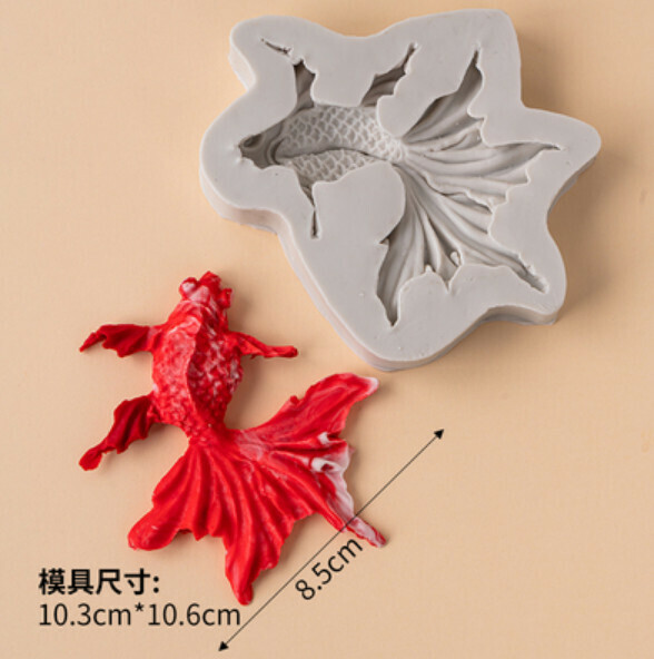 Hot selling chocolate fondant silicone baking mold (koi)