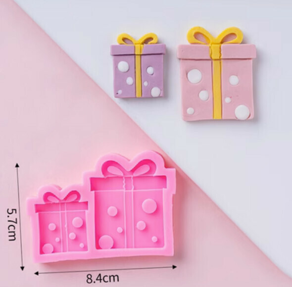 Hot selling chocolate fondant silicone baking mold (gift box)