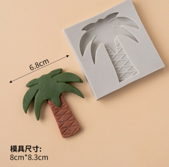 Hot selling chocolate fondant silicone baking mold (coconut tree)