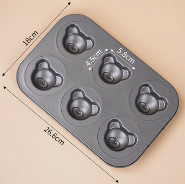 Hot selling baking pan (Madeline Bear - 6 pieces)