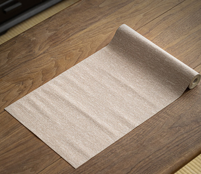 熱賣中式長條防水茶壺墊(杏灰)(尺寸:長200CM*寬30CM)