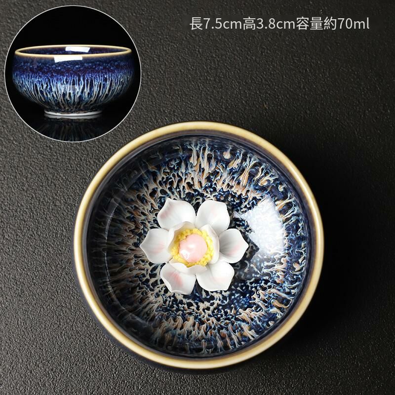 Hot selling kiln turned into a lotus cup tea cup (kiln turned into a round cup [Lotus])