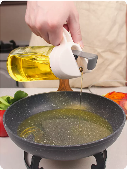 爆款自動開合油瓶（白色）（規格：300-630ML）（下單後請聯絡客服確認發貨尺寸）