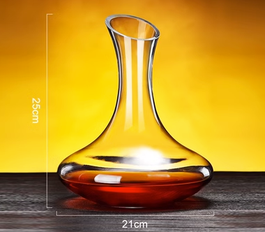 爆款水晶玻璃醒酒器(規格:【強化加厚】1.5L斜口醒酒器）