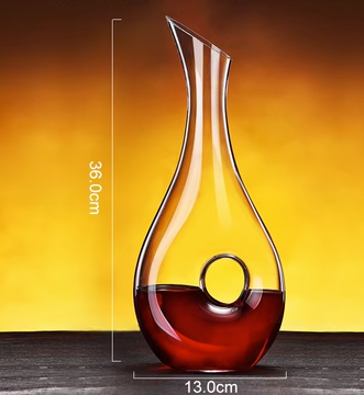爆款水晶玻璃醒酒器(規格:【強化加厚】1.2L蝸牛醒酒器）