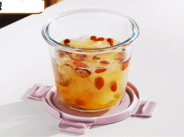 Hot-selling crisper portable leak-proof soup box glass soup bowl (Specification: [Sakura Powder] Extra Stock Soup Bowl-700ml)