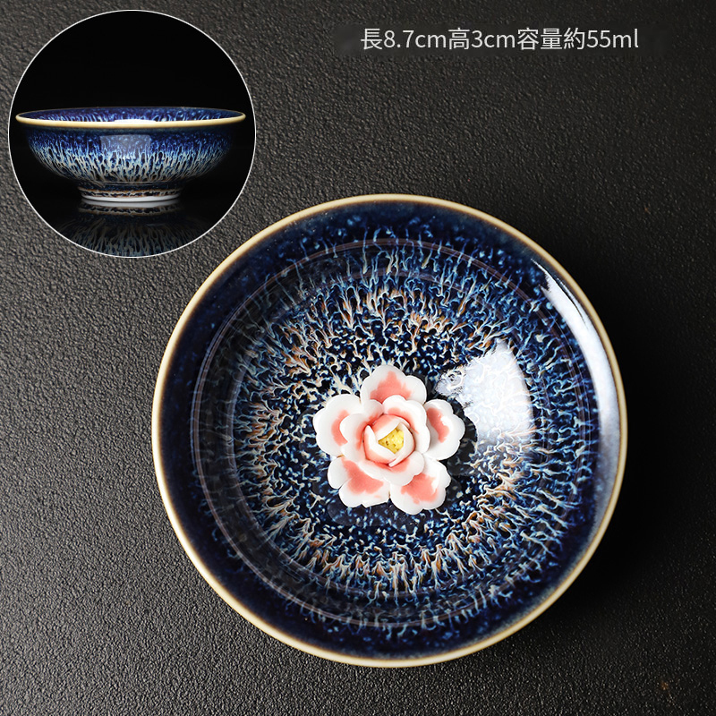 The most popular kiln is transformed into a lotus cup, tea cup and tea cup (the kiln is transformed into a bamboo hat cup [Peony])