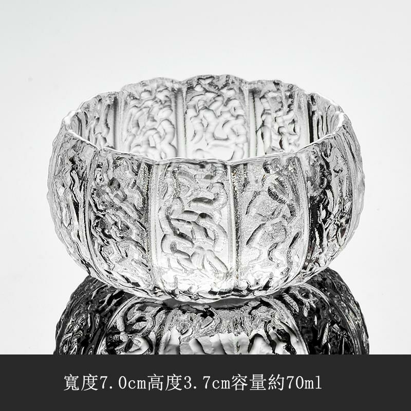 Hot style Japanese glass tea cup tea cup (glass tea cup - transparent color)