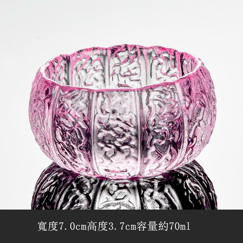 Hot style Japanese glass tea cup tea cup (glass tea cup - purple)