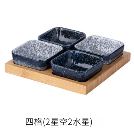 爆款陶瓷碟【4格裝（2星空+2水星）】 
