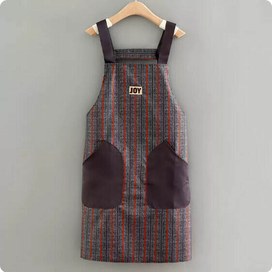 Hot recommended apron [JOY waterproof retro environmentally friendly suspender red] [Specification: 70*88CM]