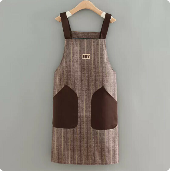 Hot recommended apron [JOY waterproof retro environmentally friendly suspender coffee] [Specification: 70*88CM]