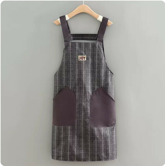 Hot recommended apron [JOY waterproof retro environmentally friendly suspender gray] [Specification: 70*88CM]