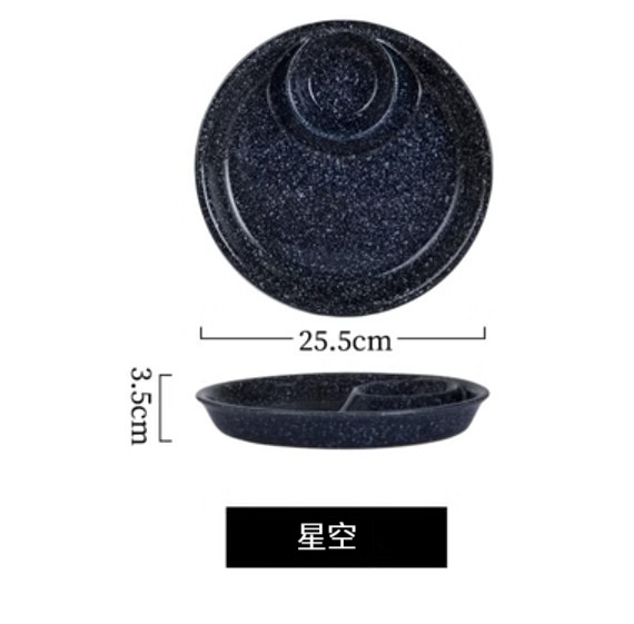New ceramic plate [round-starry sky]