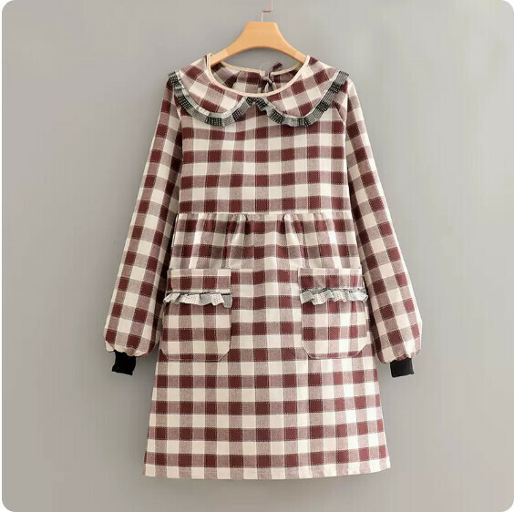 Hotly recommended pure cotton long-sleeved apron [J828 pure cotton edge lapel long-sleeved large style] [Specification: 115*98CM]