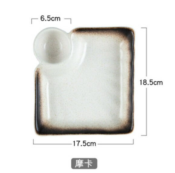 Popular ceramic plate [Mocha]