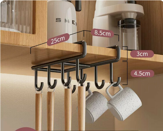 New kitchen hanging rack [black] hook]