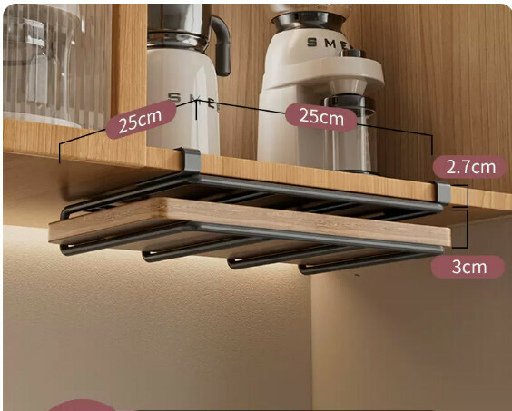 New kitchen hanging rack [black] cutting board rack]