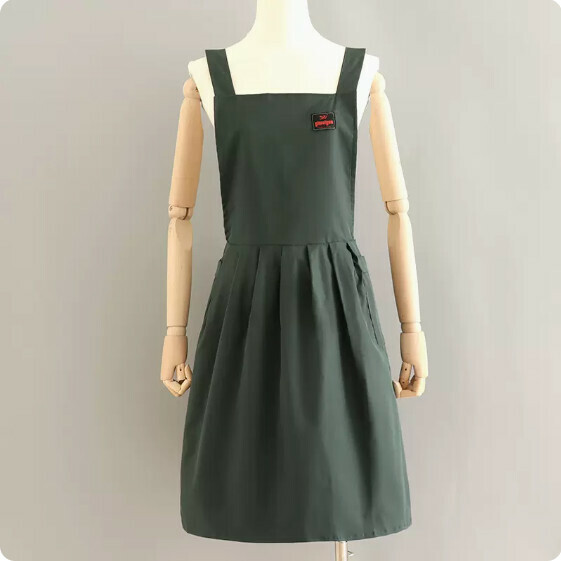 Hot recommended apron [HL336 work wear high-end princess skirt green] [Specification: 104*94CM]