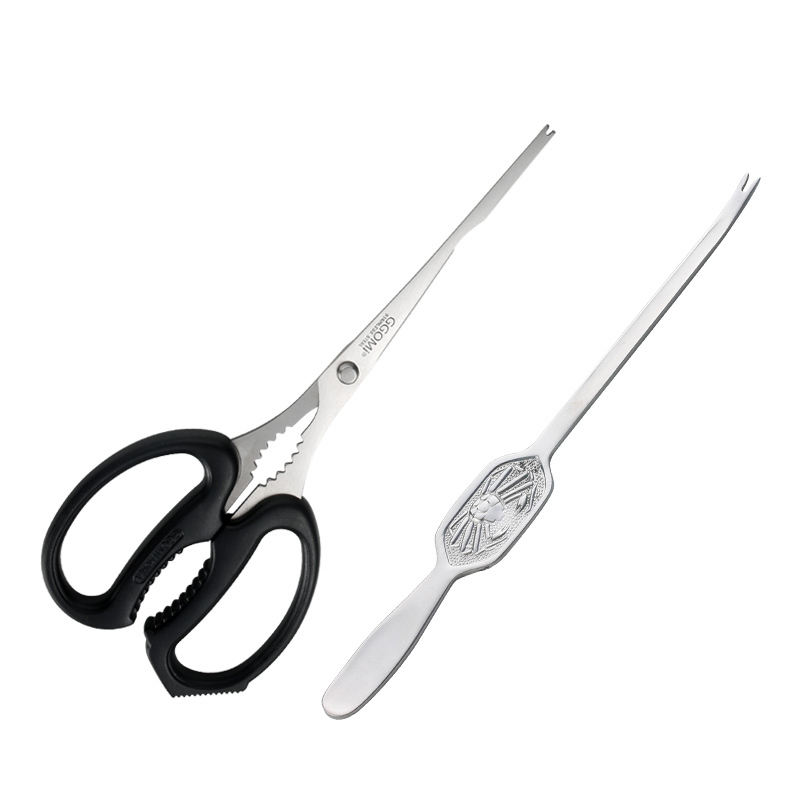 Hot recommended crab scissors (GG631 crab fork + GG134 crab scissors set)