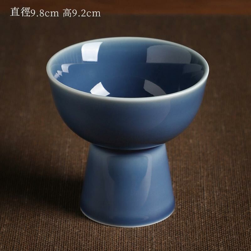 新款高檔陶瓷果盤 點心盤貢盤(23霽藍宮闕果盤)