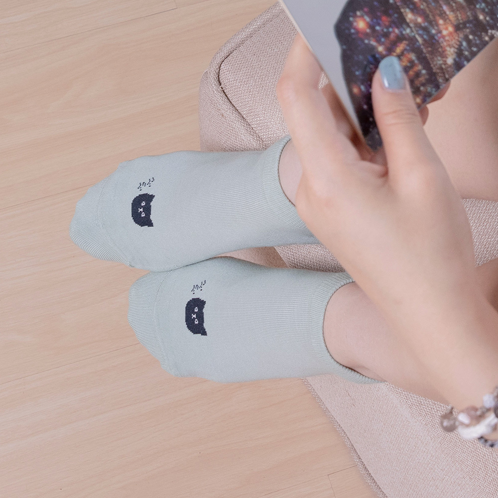 《貓派！つべこべ 真難相處》深思熟綠-船型-M〈兩點金加厚〉