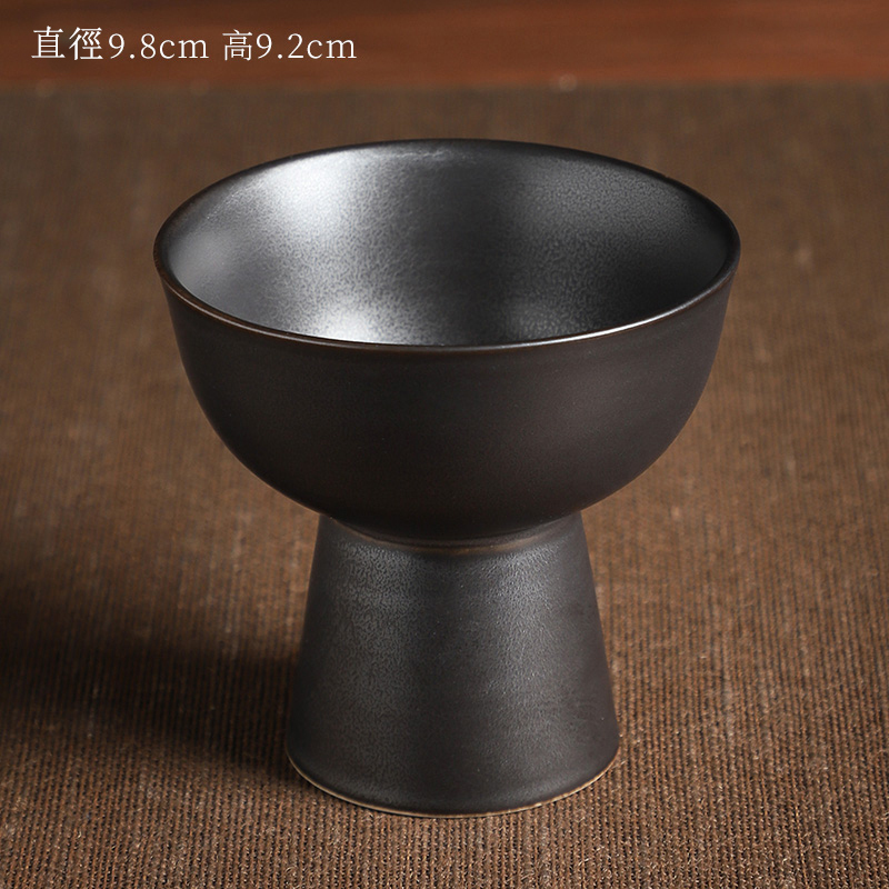 新款高檔陶瓷果盤 點心盤貢盤(24黑色宮闕果盤)