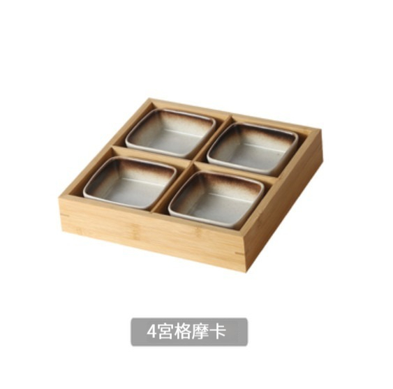 熱賣陶瓷碟【4宮格-摩卡】 