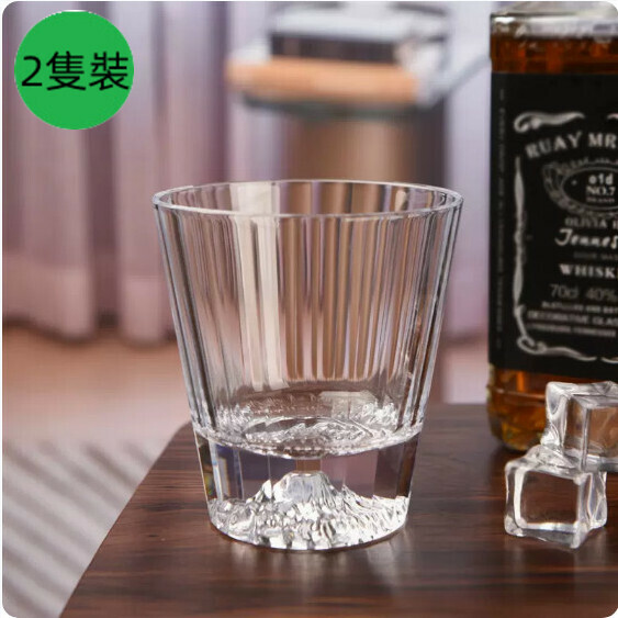熱賣【2隻裝】玻璃威士卡杯（冰山-280ml）