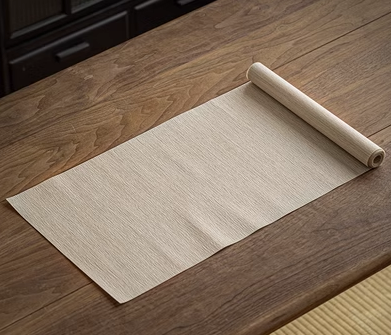 熱賣棉麻防水茶桌墊長條桌布(素面米白)(尺寸:長200CM*寬40CM)